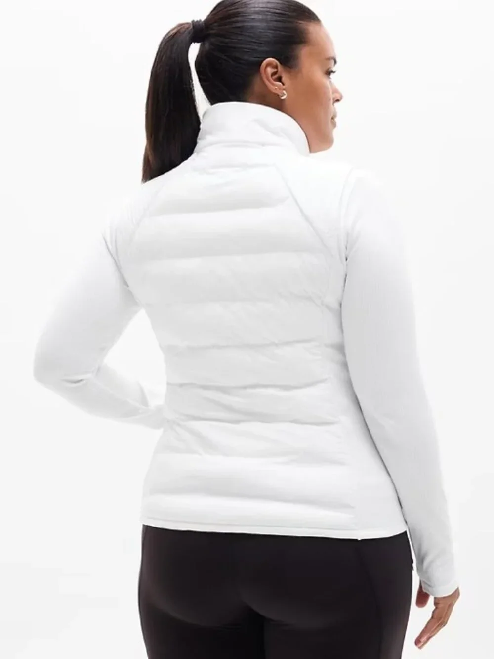 New Athleta S Inlet Apex VEST  2.0 Bright White Small Regular Primaloft